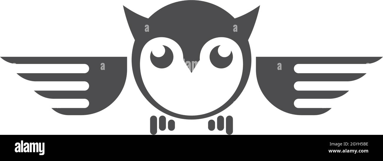 Owl logo vector icon template Stock Vector Image & Art - Alamy