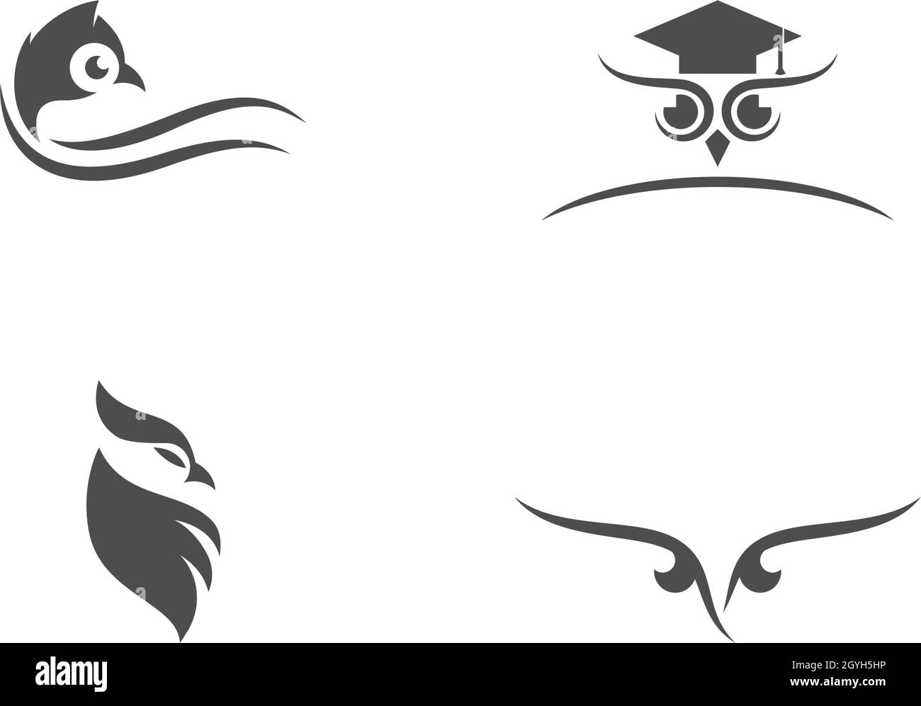 Owl logo vector icon template Stock Vector Image & Art - Alamy