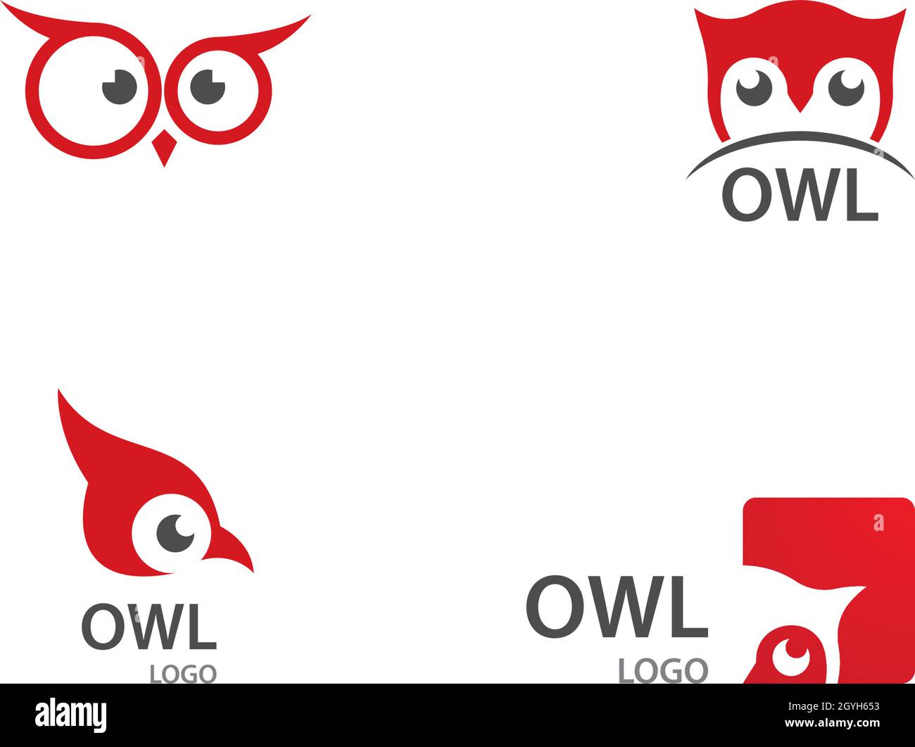 Owl logo vector icon template Stock Vector Image & Art - Alamy
