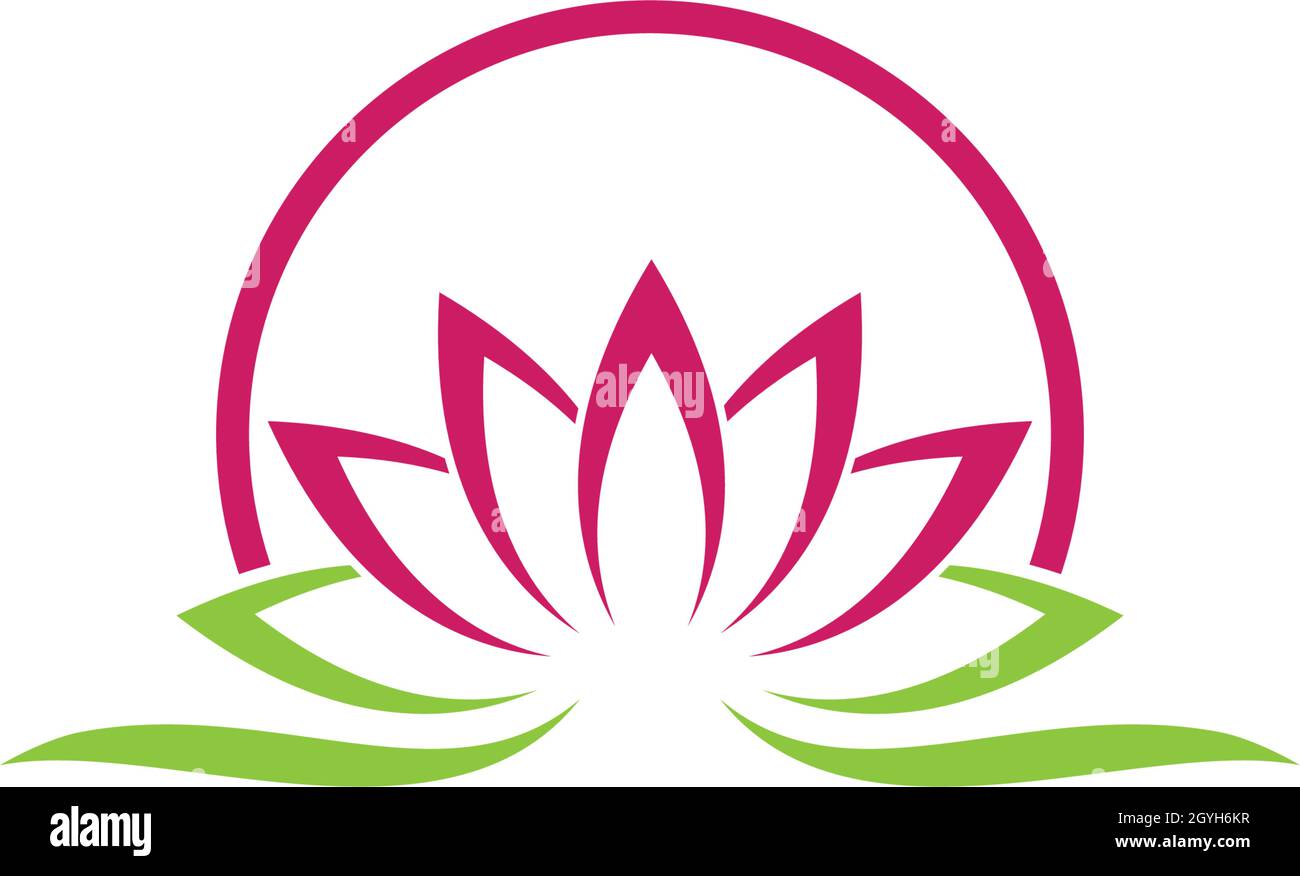 Lotus flowers logo Template icon Stock Vector Image & Art - Alamy