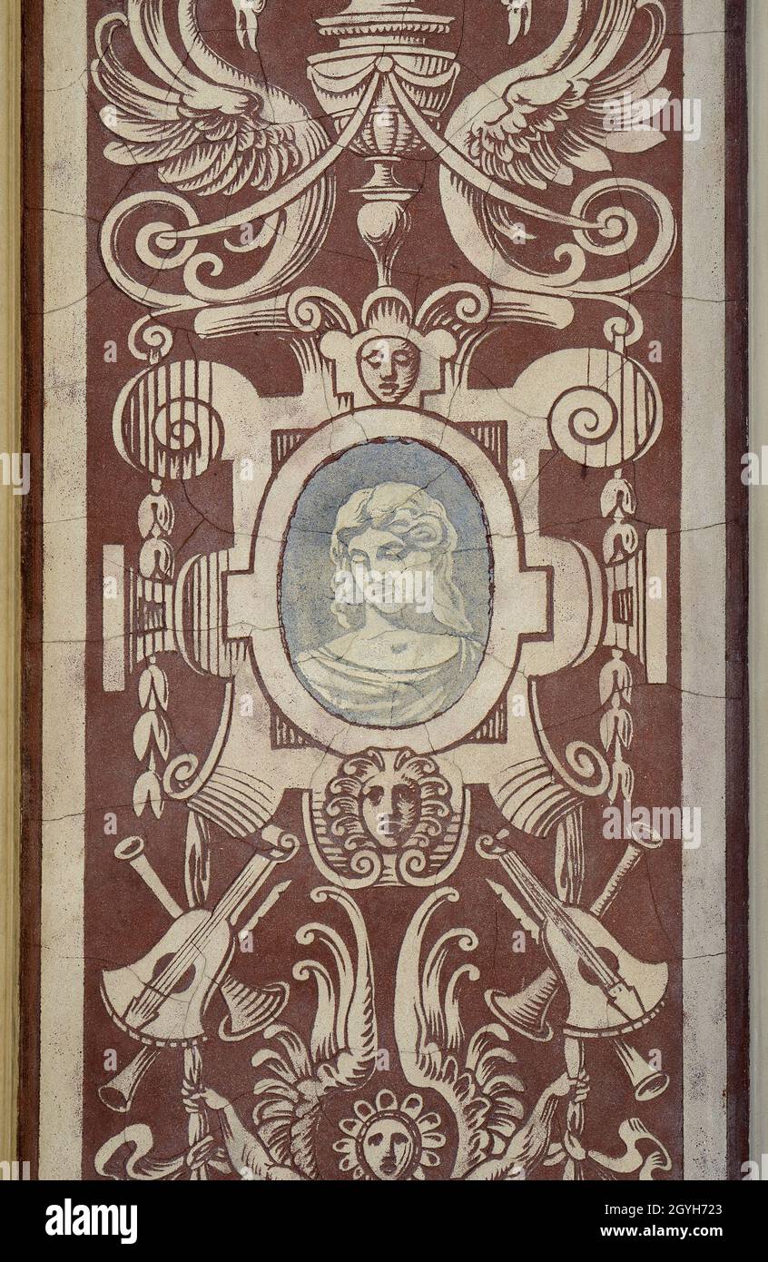 London, England, UK. Royal College of Organists, Kensington Gore (opposite the Albert Hall) facade detail. Stock Photo