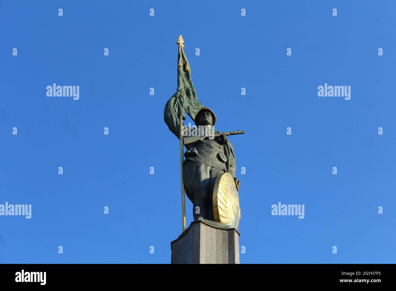 The monument to fallen soldiers in Vienna Stock Photo