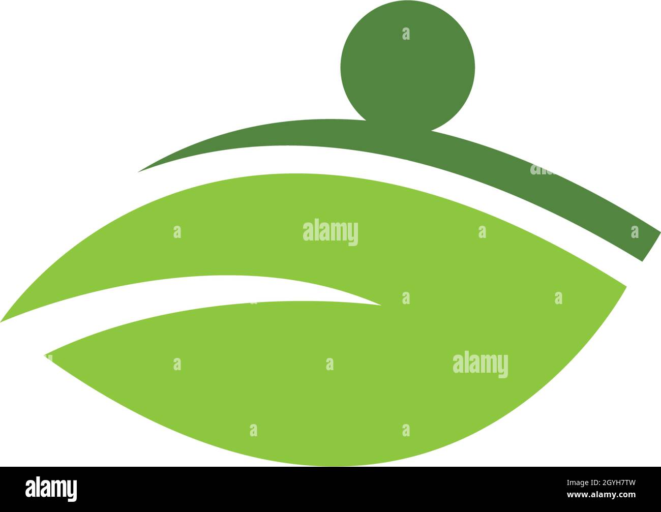 Logos of green leaf ecology nature element vector Stock Vector