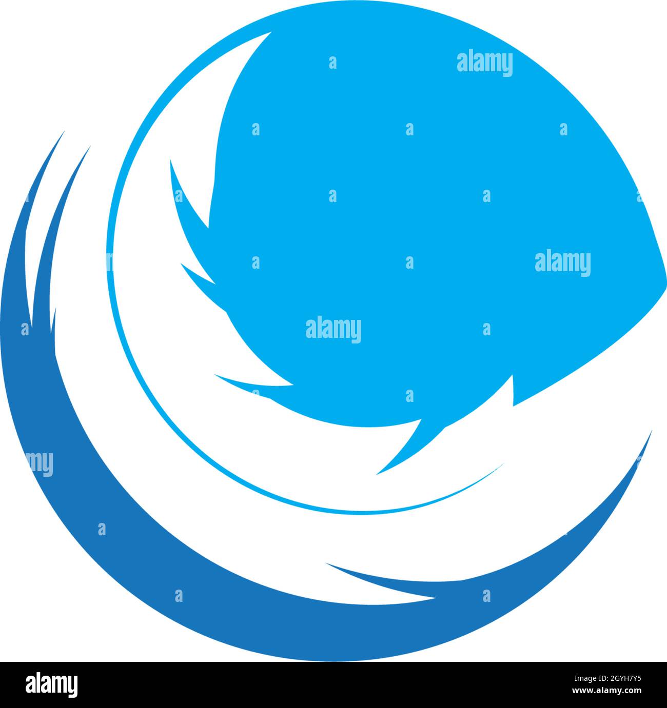 feather logo vector template Stock Vector