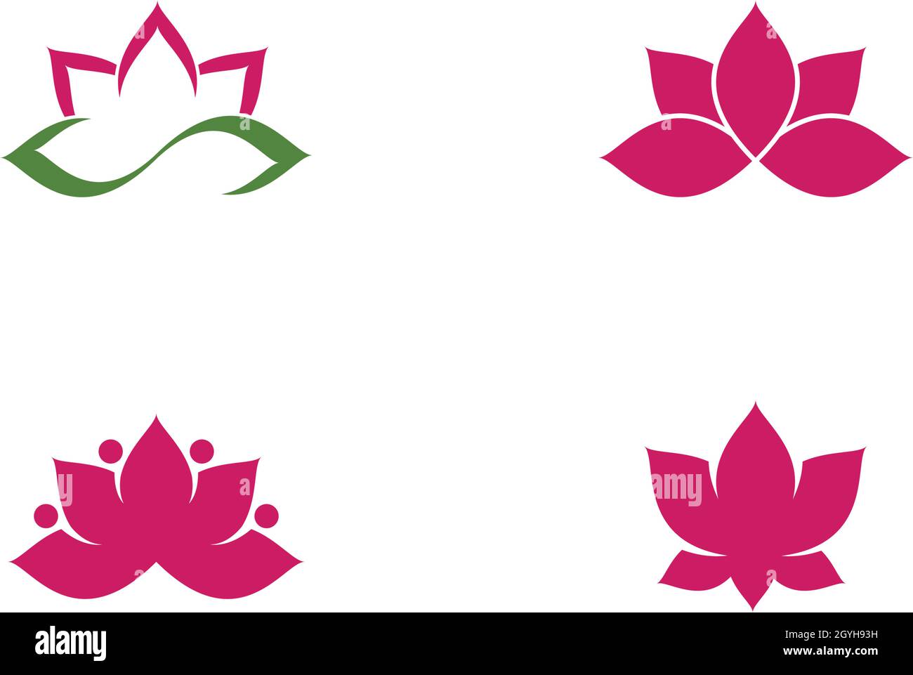 Beauty Vector Lotus flowers logo Template Stock Vector Image & Art - Alamy