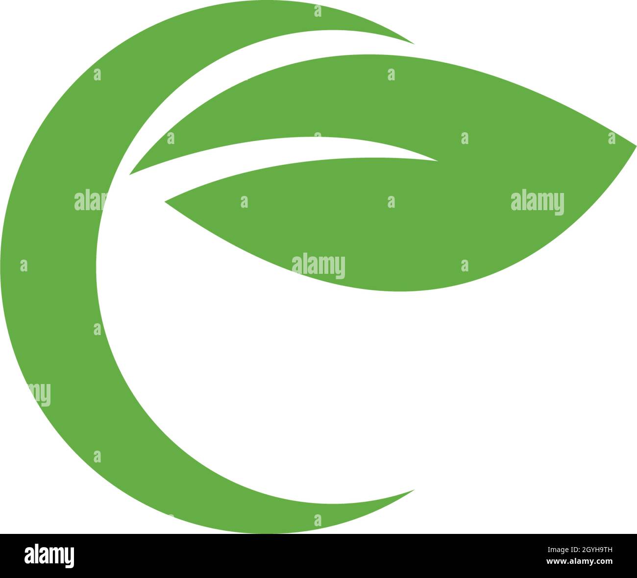 Logos of green leaf ecology nature element vector Stock Vector Image ...
