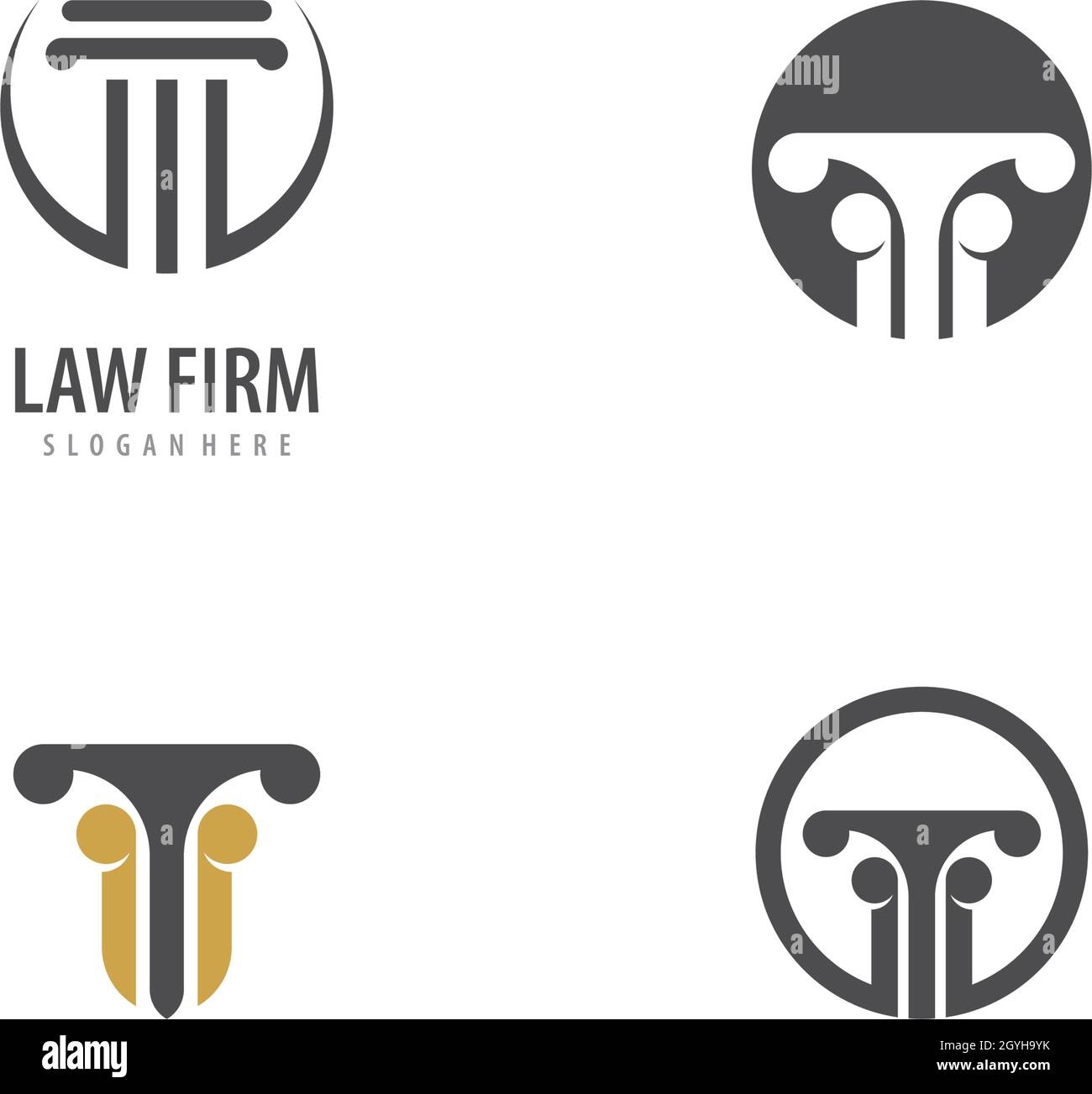 column Logo vector Template Stock Vector