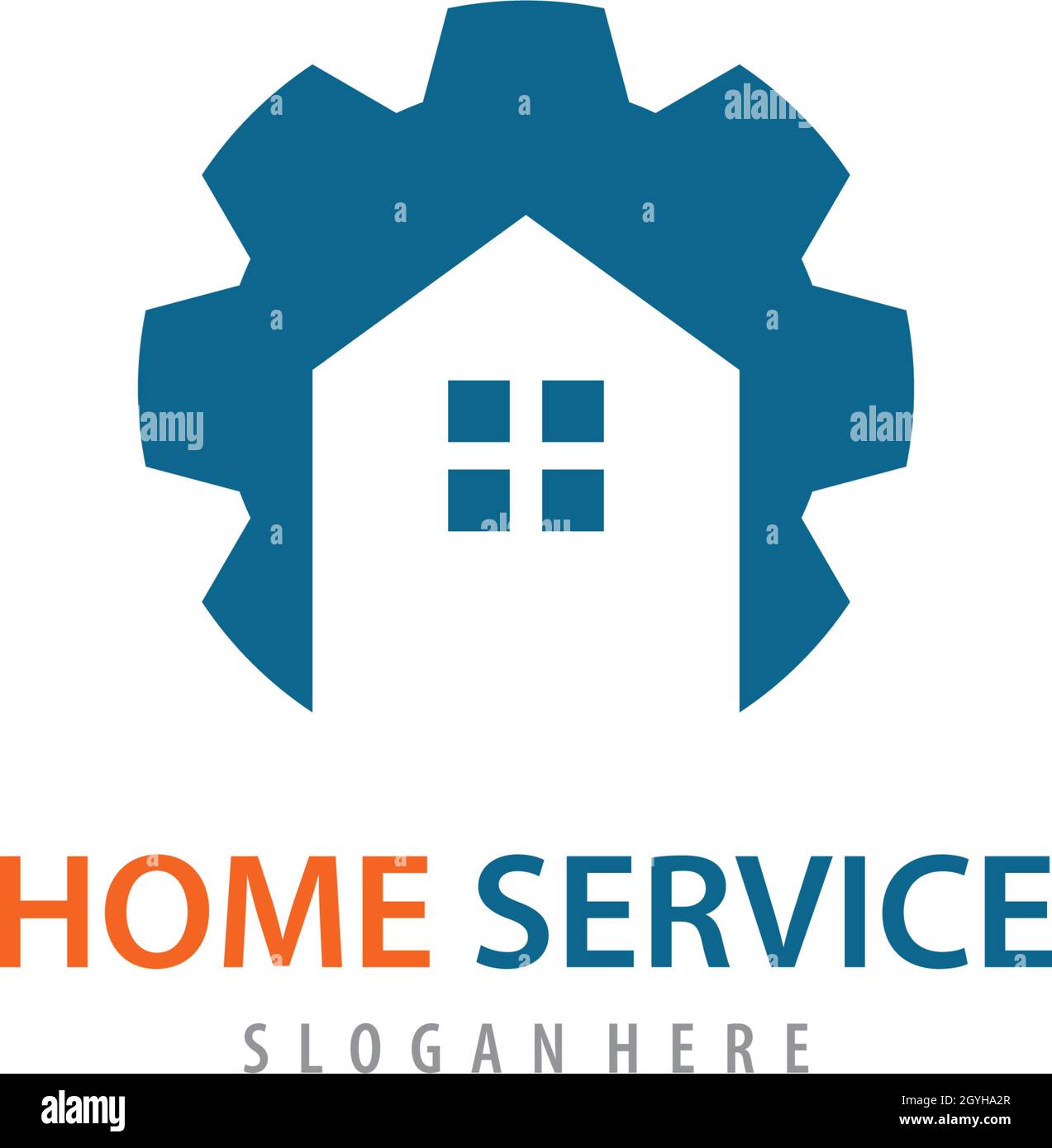 Home service logo vector template Stock Vector