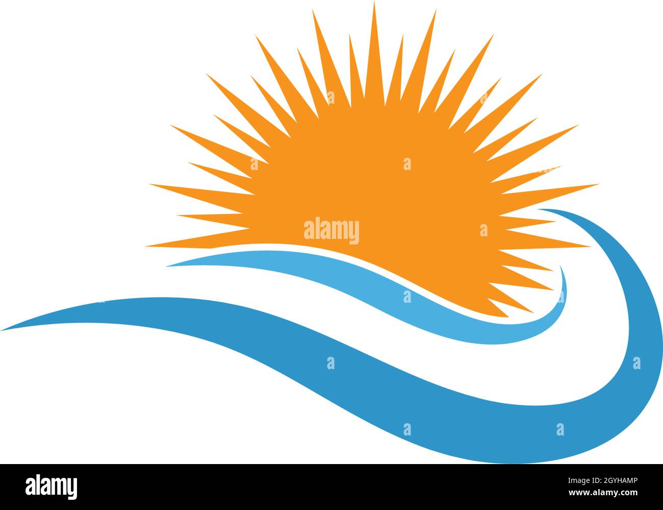 Water wave Logo Template Stock Vector Image & Art - Alamy