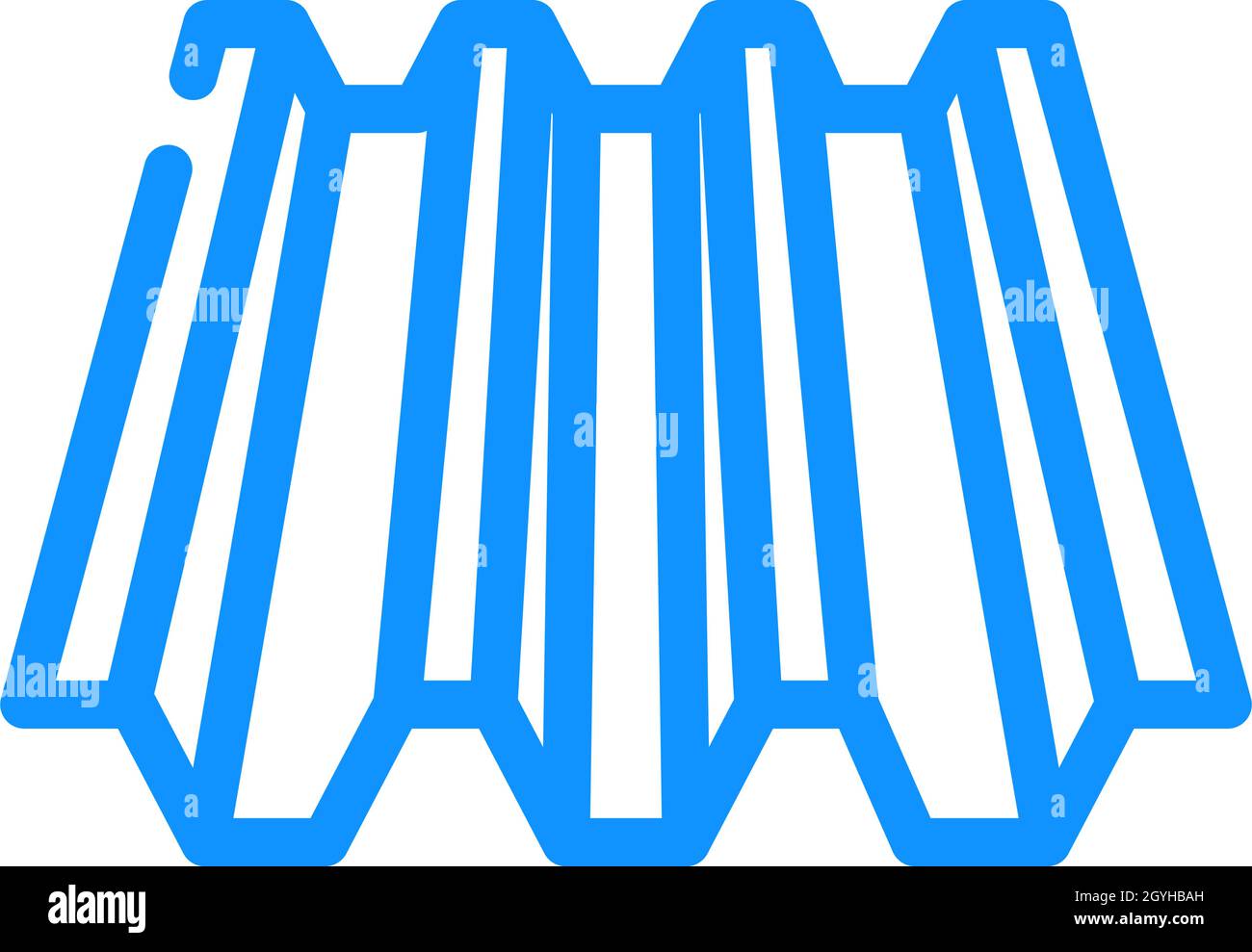 roof layer metal material color icon vector illustration Stock Vector ...