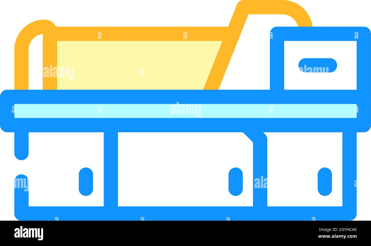 metal material part production factory machine color icon vector ...