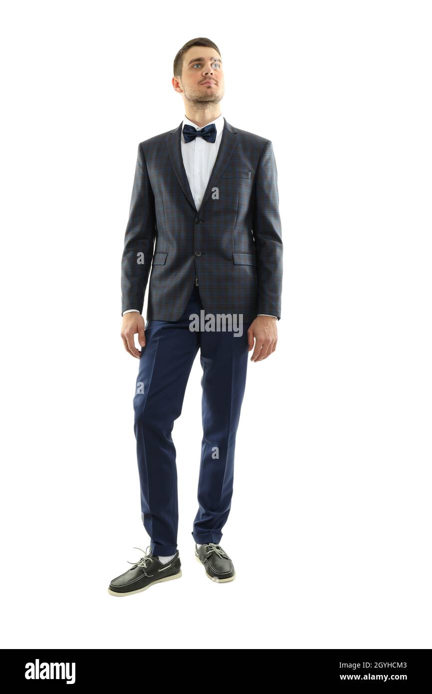 Businessman in classic suit, isolated on white background Stock Photo ...