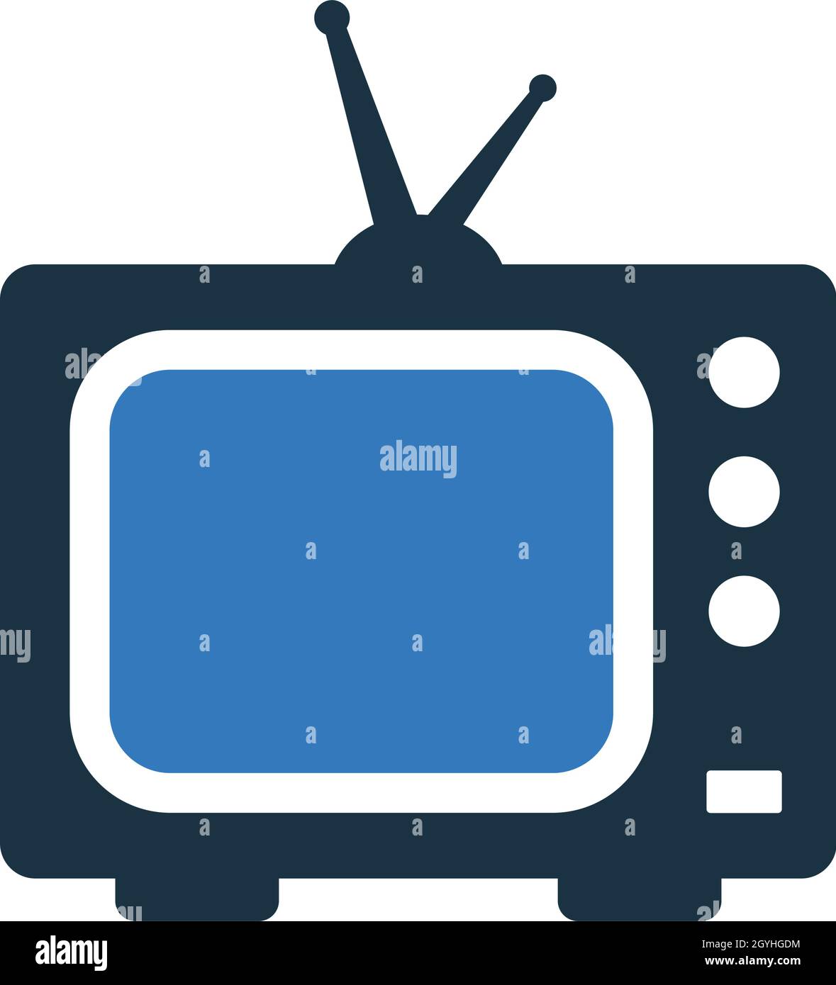 Media, television, tv icon Vector EPS file. Perfect use for print