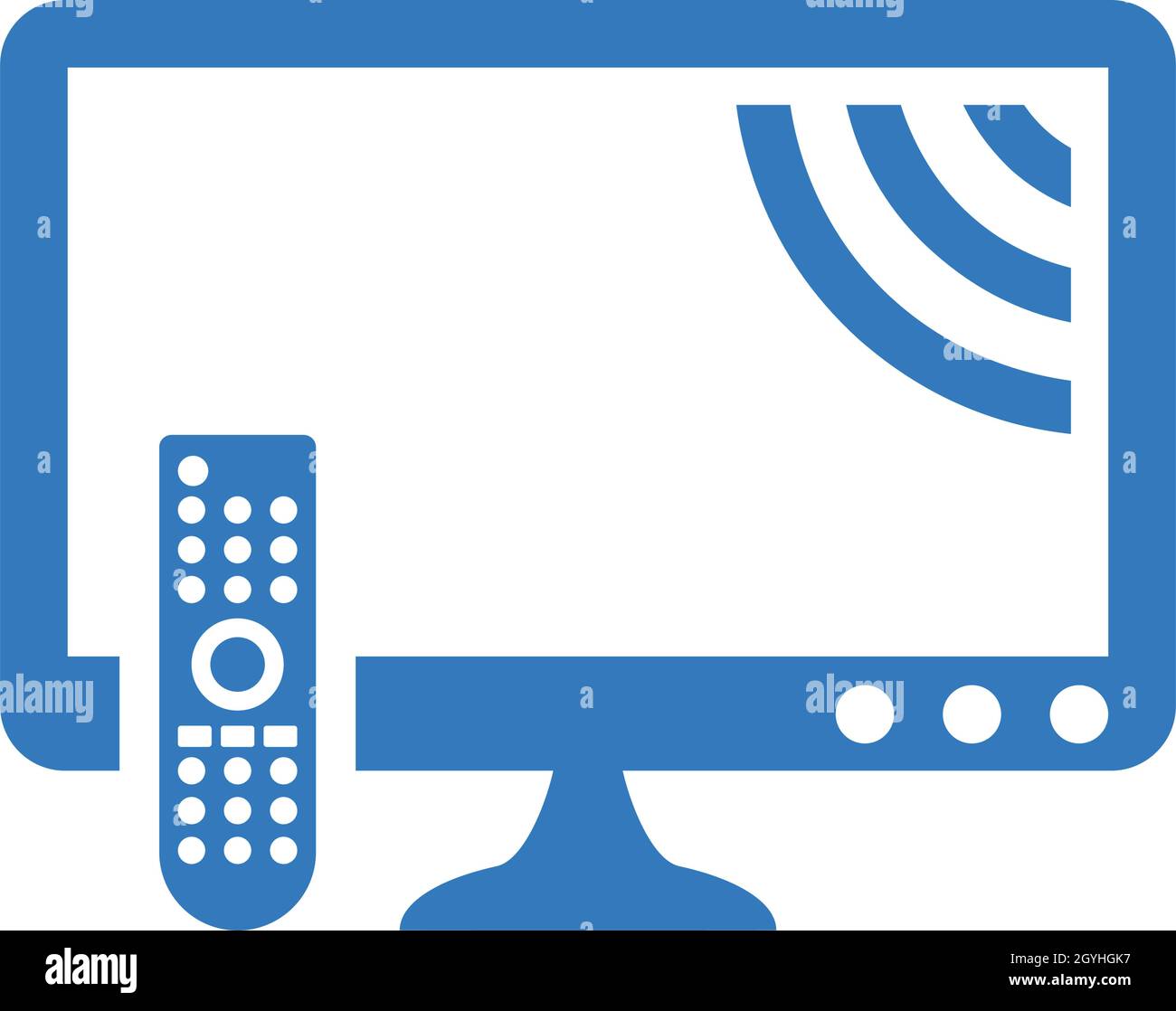 Remote, smart, tv icon - Simple editable vector EPS file. Stock Vector
