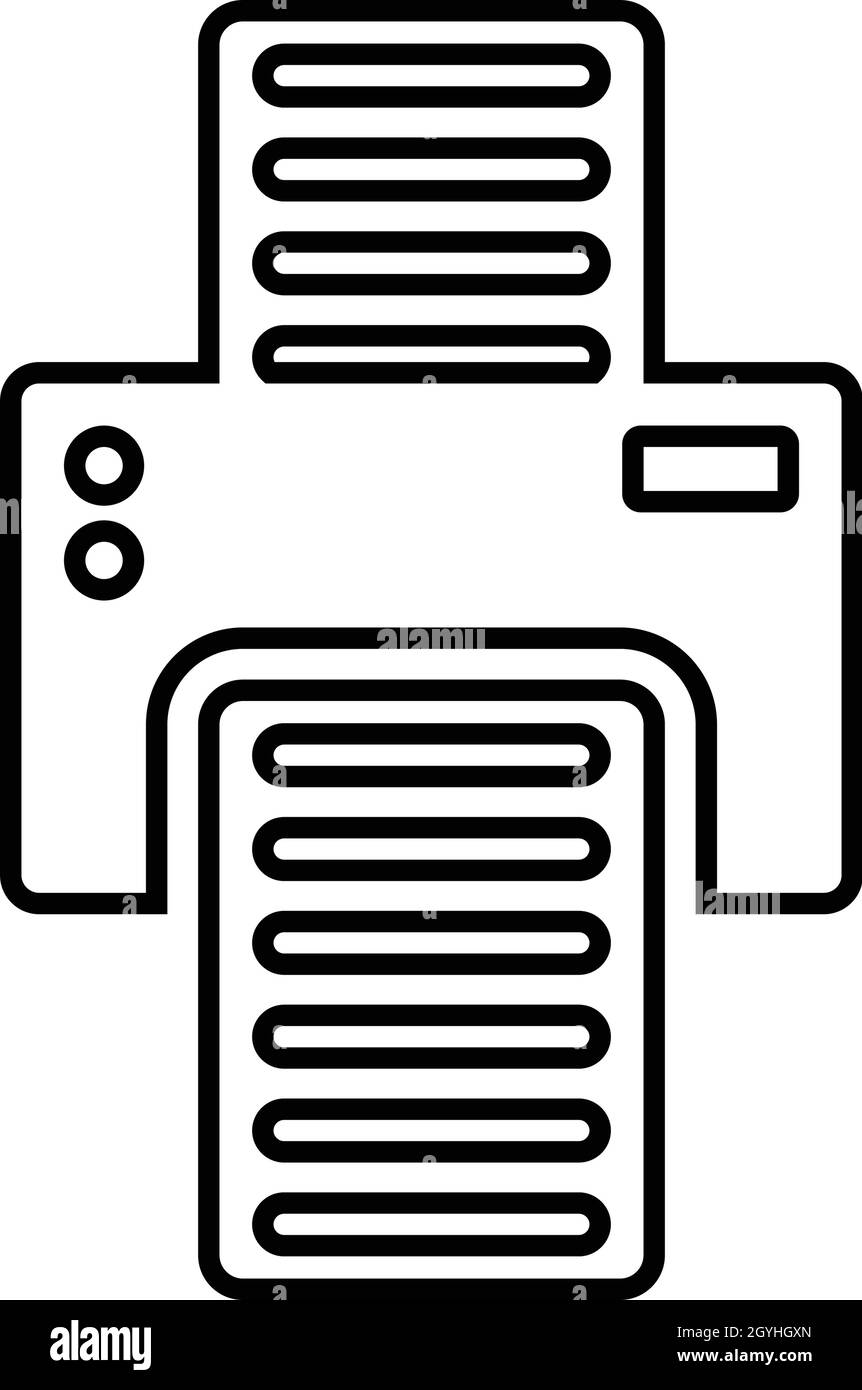 Print, printer, printing icon - Simple editable vector EPS file Stock ...