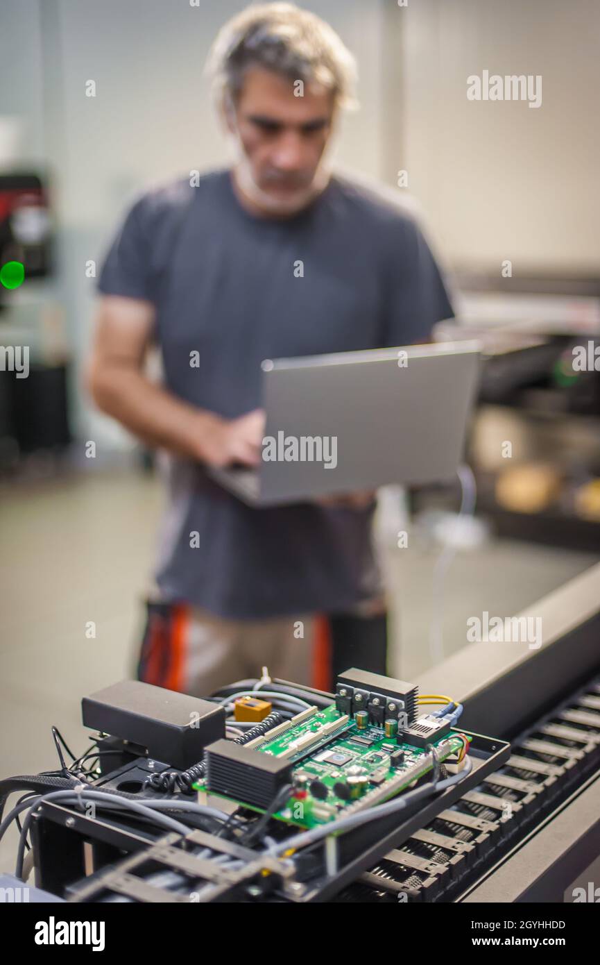 Engineer inspect switchgear hi-res stock photography and images - Alamy