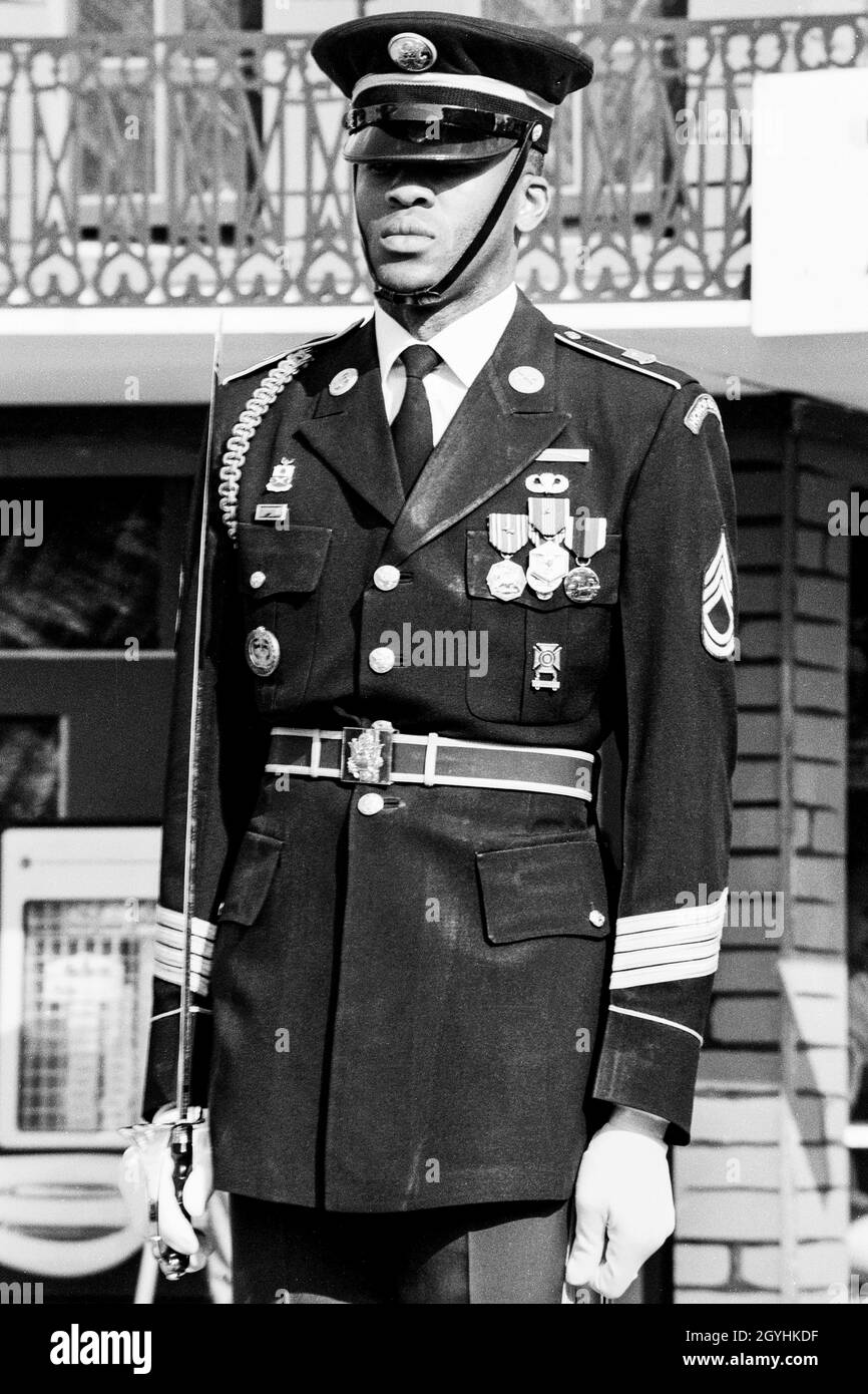 American first sergeant Black and White Stock Photos & Images - Alamy