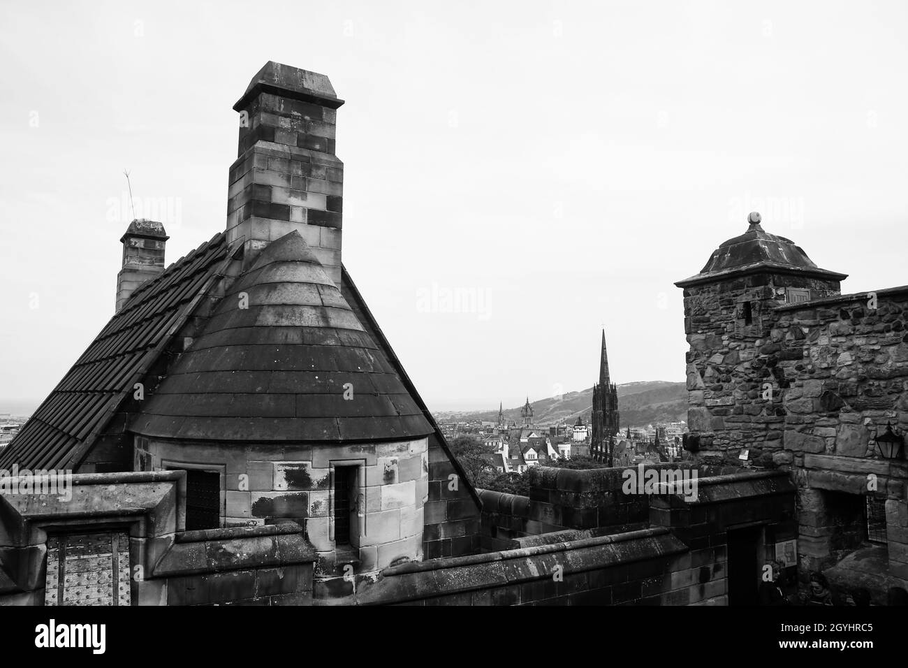 Edinburgh Castle and Grounds Stock Photo Alamy