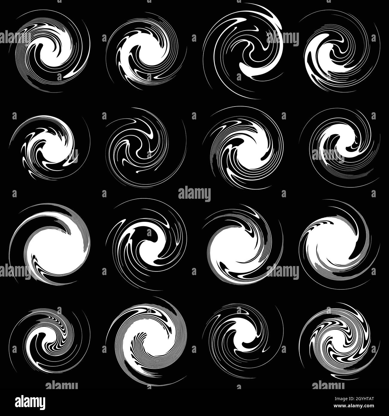 Floral Swirls Clip Art Set – Daily Art Hub // Graphics, Alphabets \u0026 SVG, image size:1300x1390