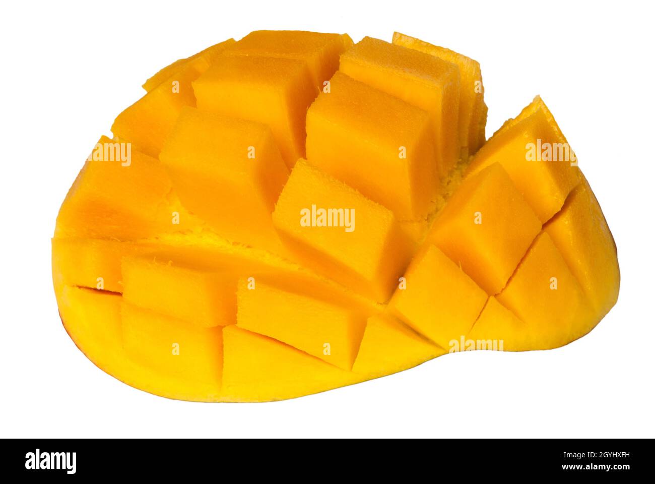 Mango fruit  on the white background. Guatemala, Tommy Atkins Stock Photo