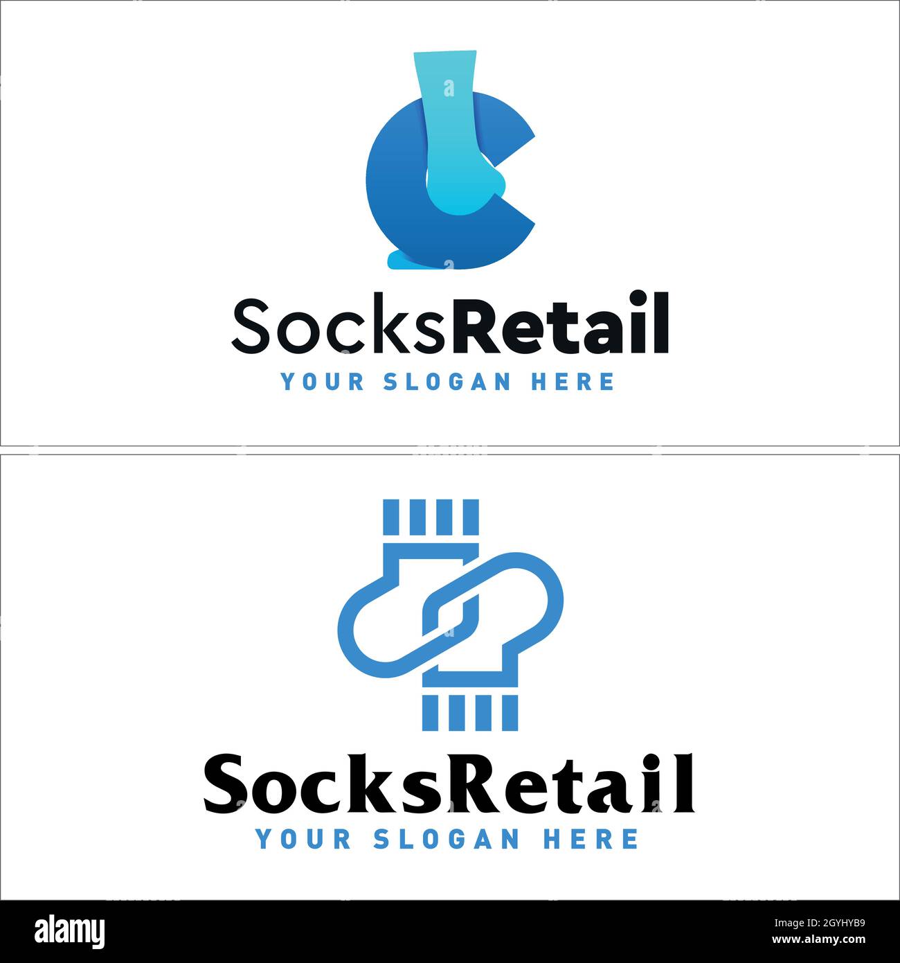 Retail business socks logo design Stock Vector Image & Art Alamy