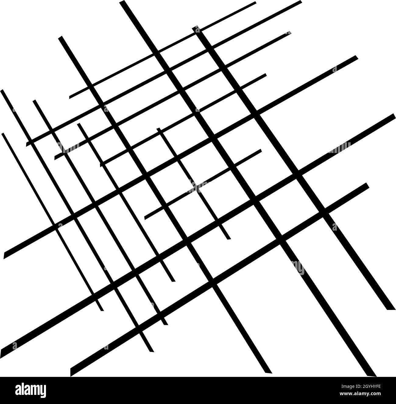 3d ,spatial grids, meshes. Interlace, interlocking, intersecting lines