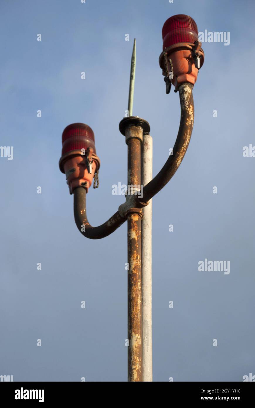 detail beacon for buildings on the terrace, light fixed object for ...