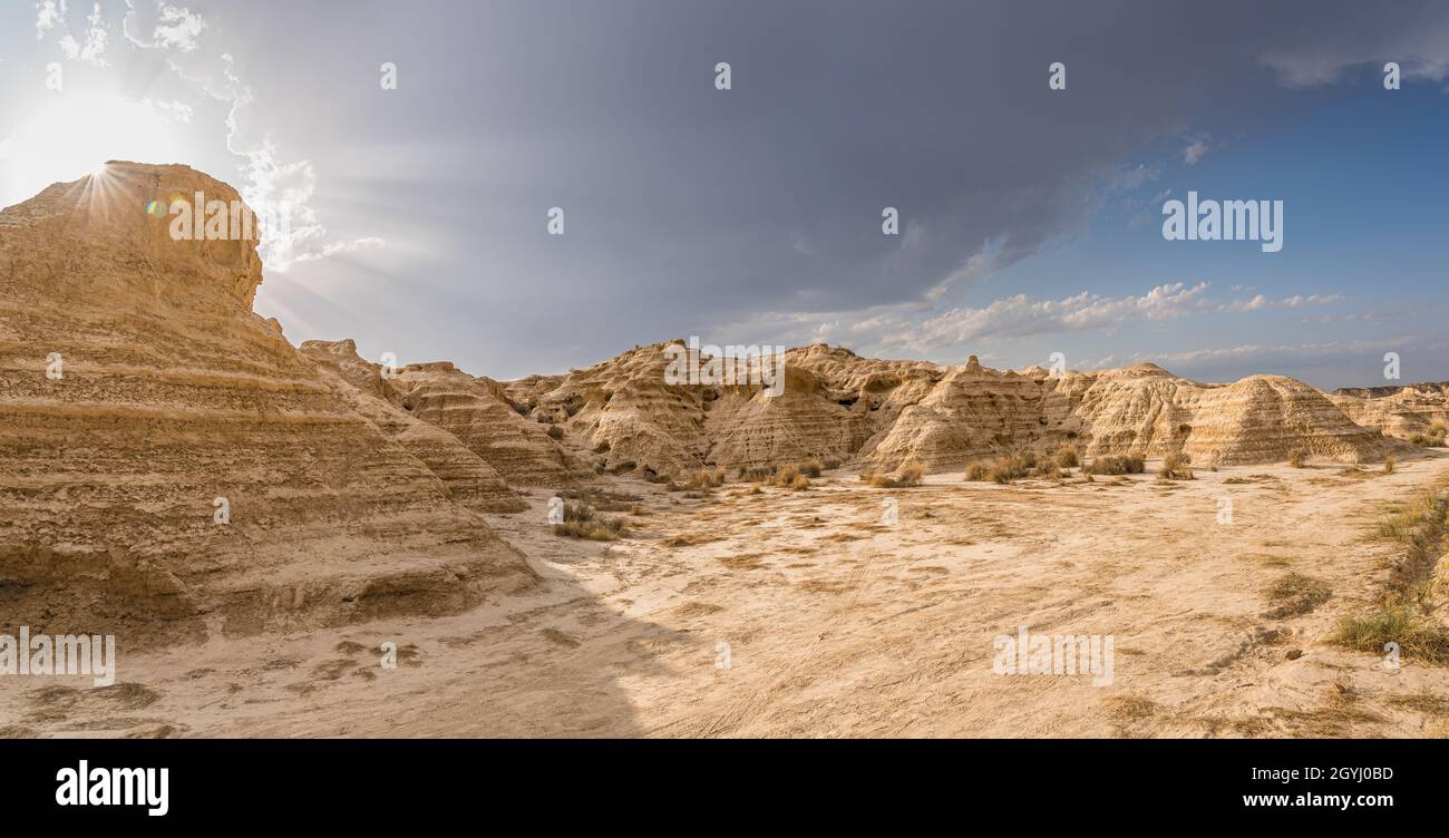 Bardenas reales desert storm hi-res stock photography and images - Alamy