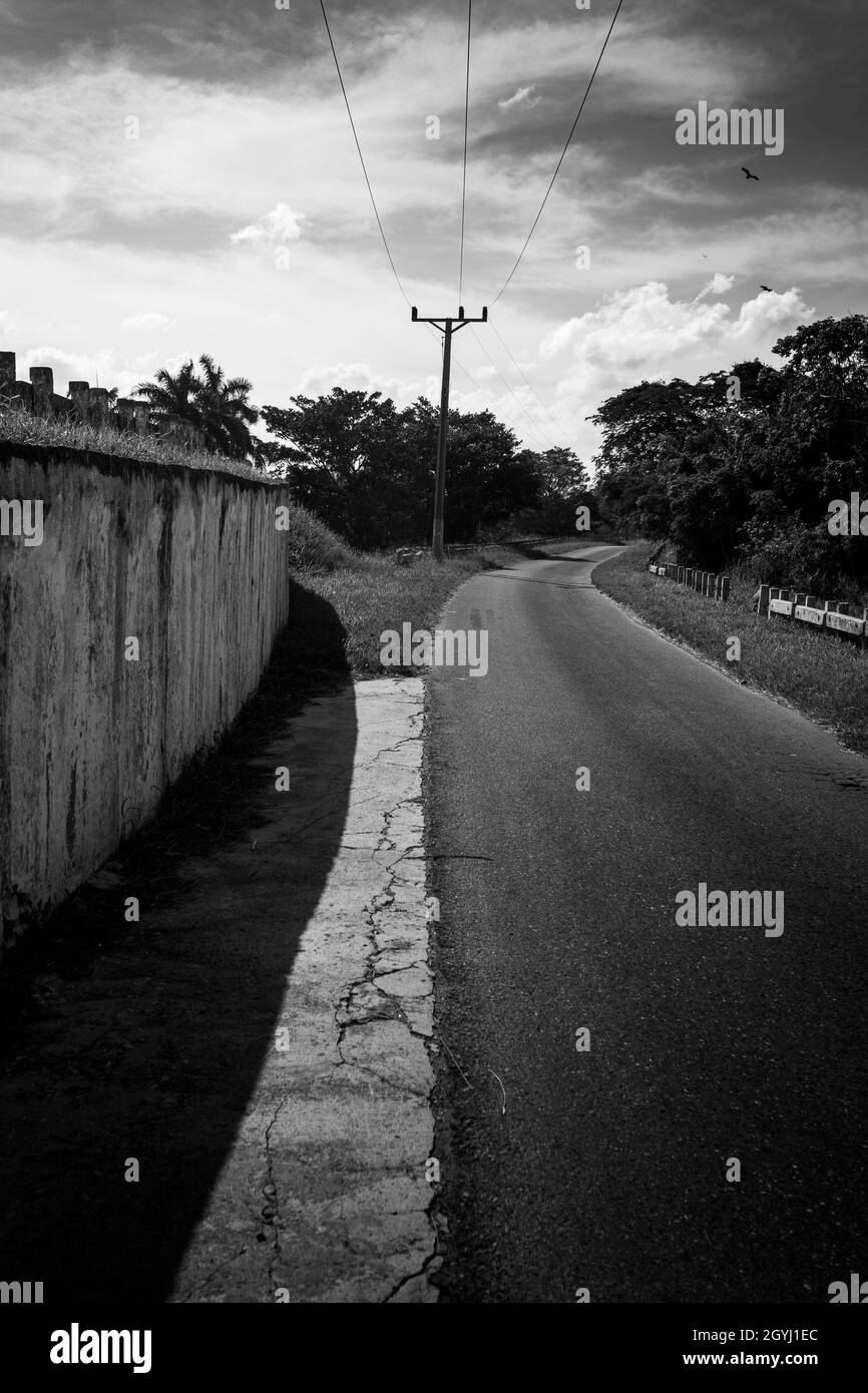 Road and contrast Black and White Stock Photos & Images - Alamy