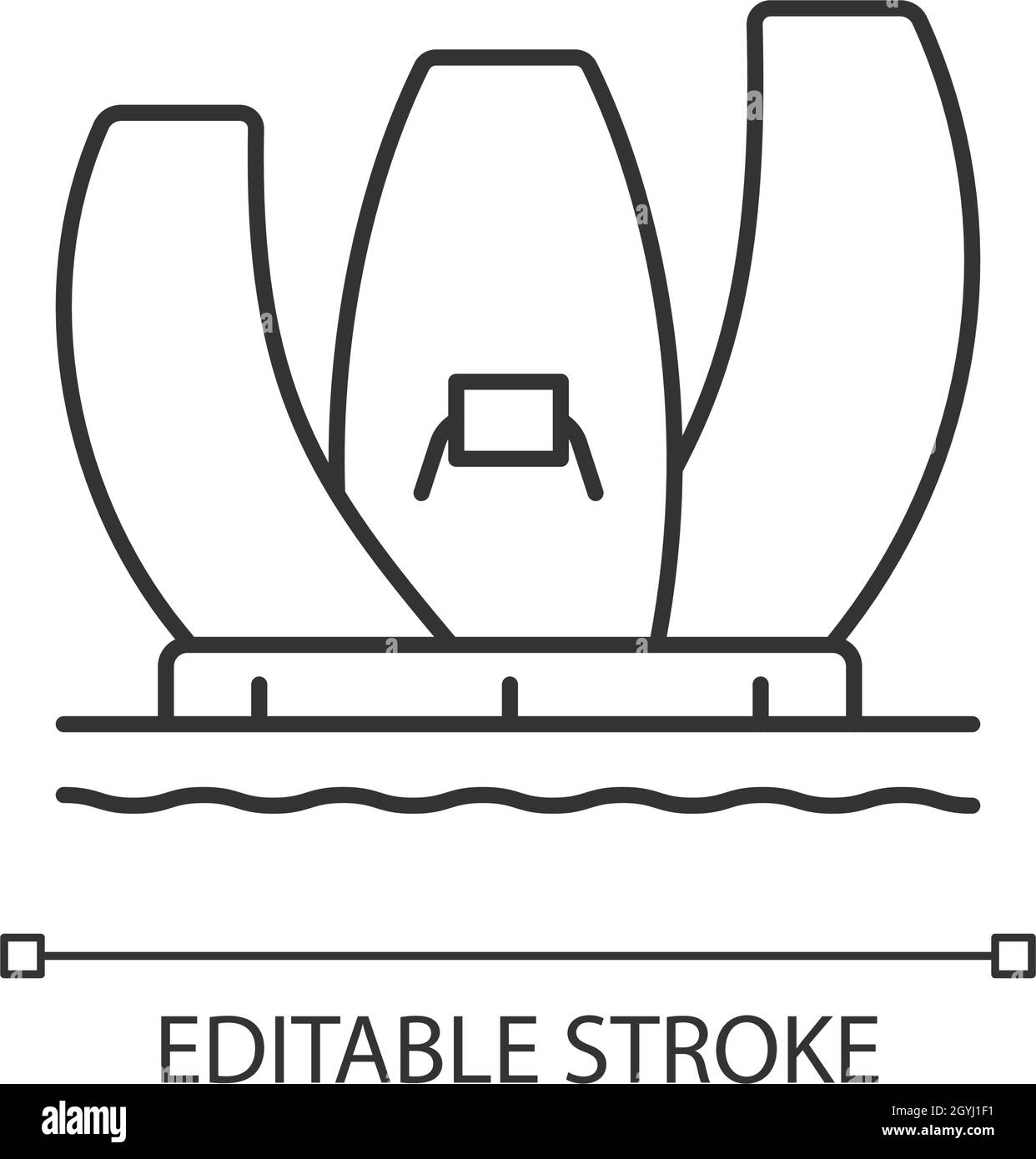 Artscience museum linear icon Stock Vector Image & Art - Alamy