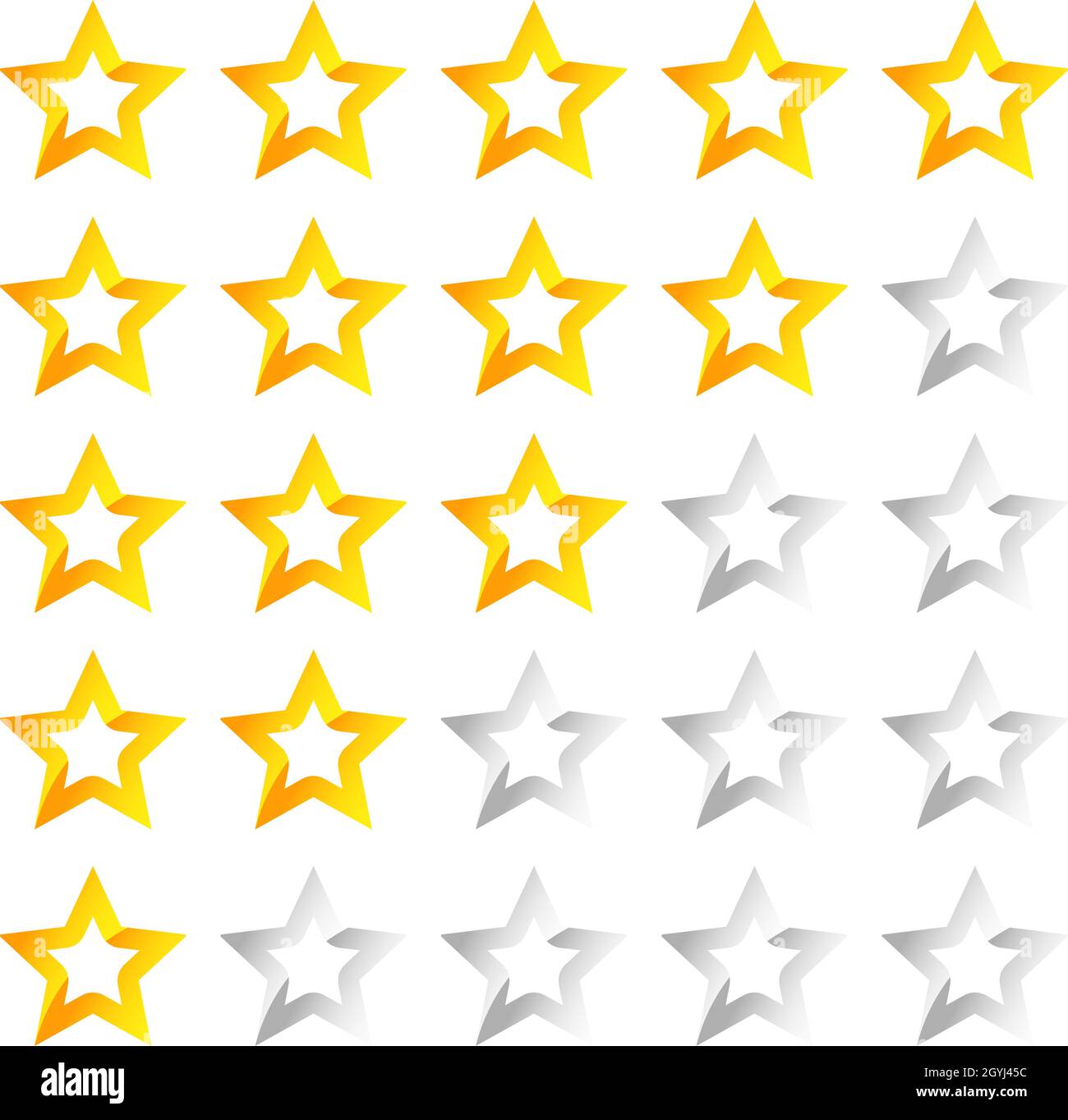 Star rating element. Reward, quality level, user satisfaction, ranking ...