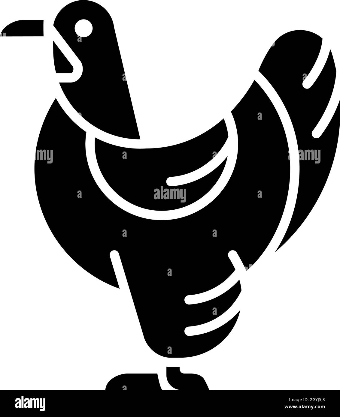 Brahma hen black glyph icon Stock Vector Image & Art - Alamy