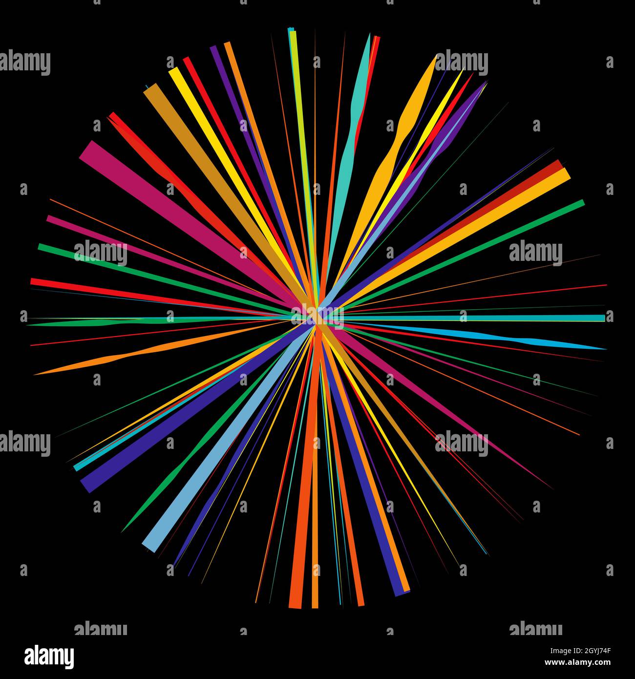 Line Radial Rays Radial, radiating lines, stripes abstract circular element. Rays, beams ...