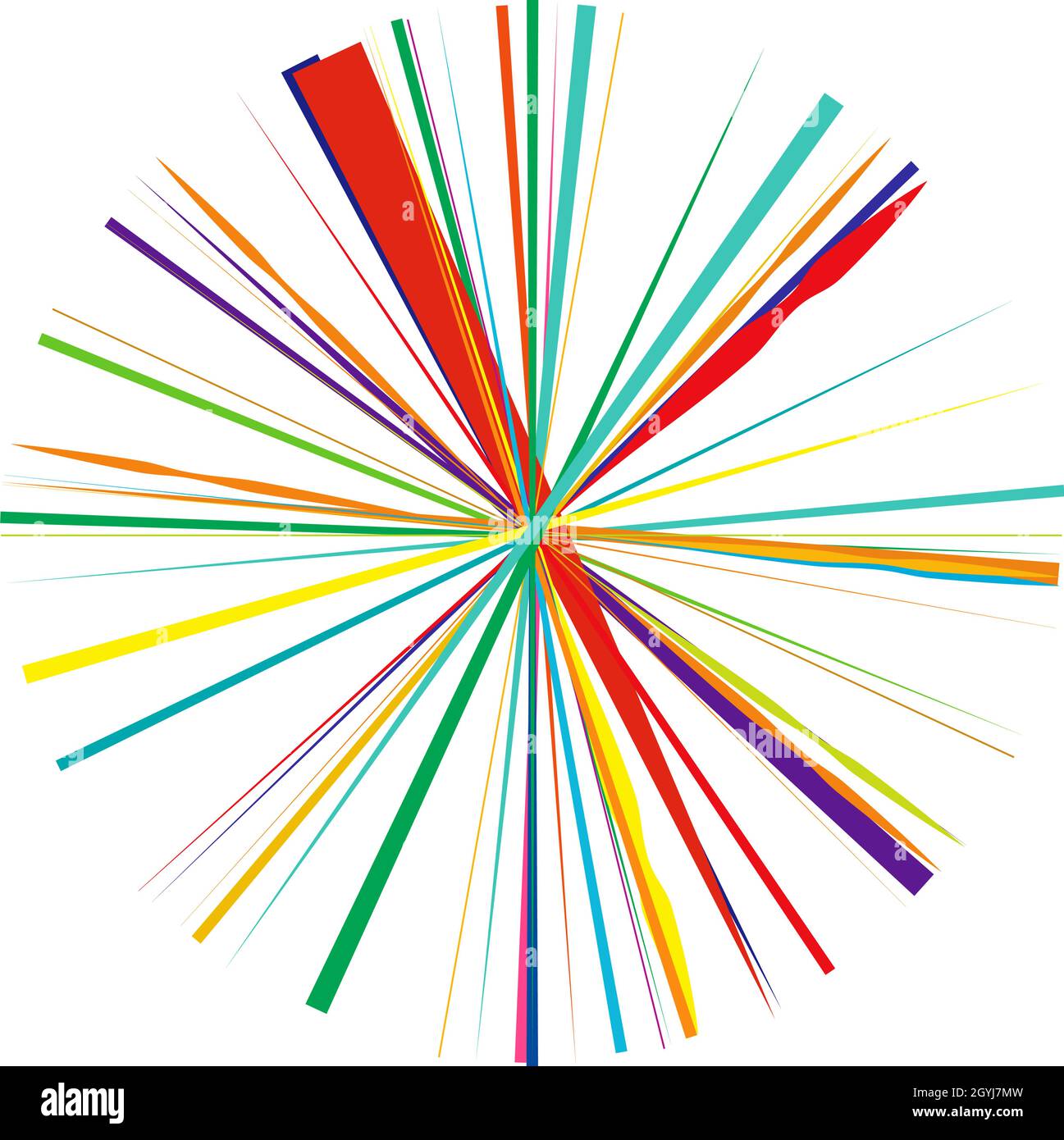 Line Radial Rays Radial, radiating lines, stripes abstract circular element. Rays, beams ...