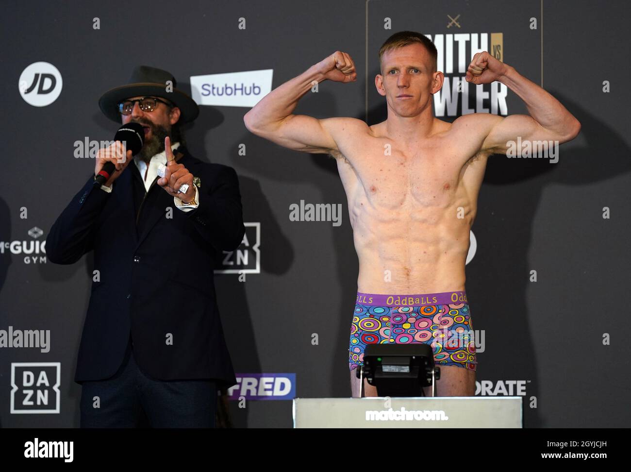 Ted Cheeseman during a public weigh-in at the Hilton Liverpool City Centre, UK. Picture date: Friday October 8, 2021. Stock Photo