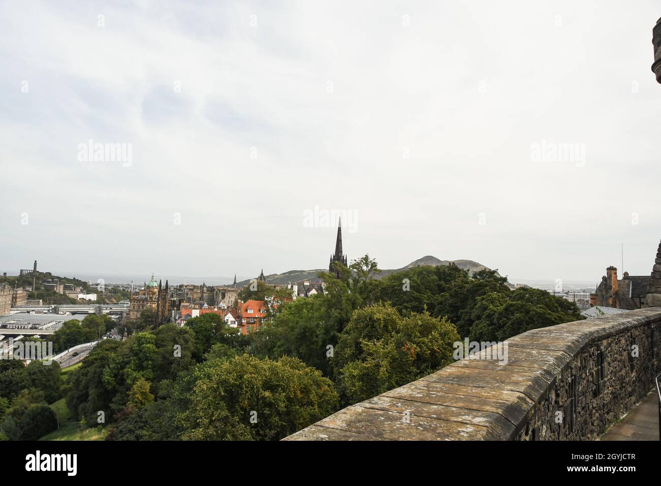 Edinburgh Castle and grounds Stock Photo