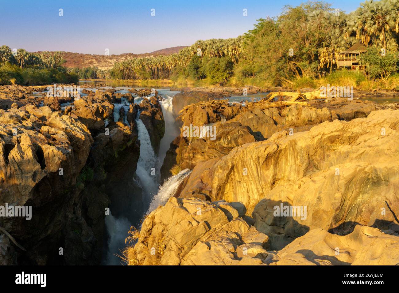 Kunene Falls North West Namibia Stock Photo