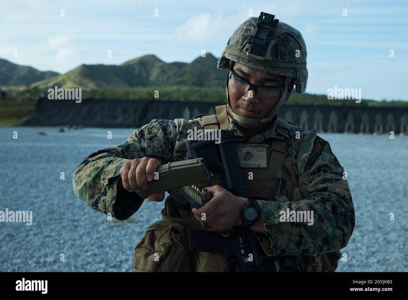 Lance Cpl. Christopher Garcia, A Rifleman With Bravo Company, Battalion ...