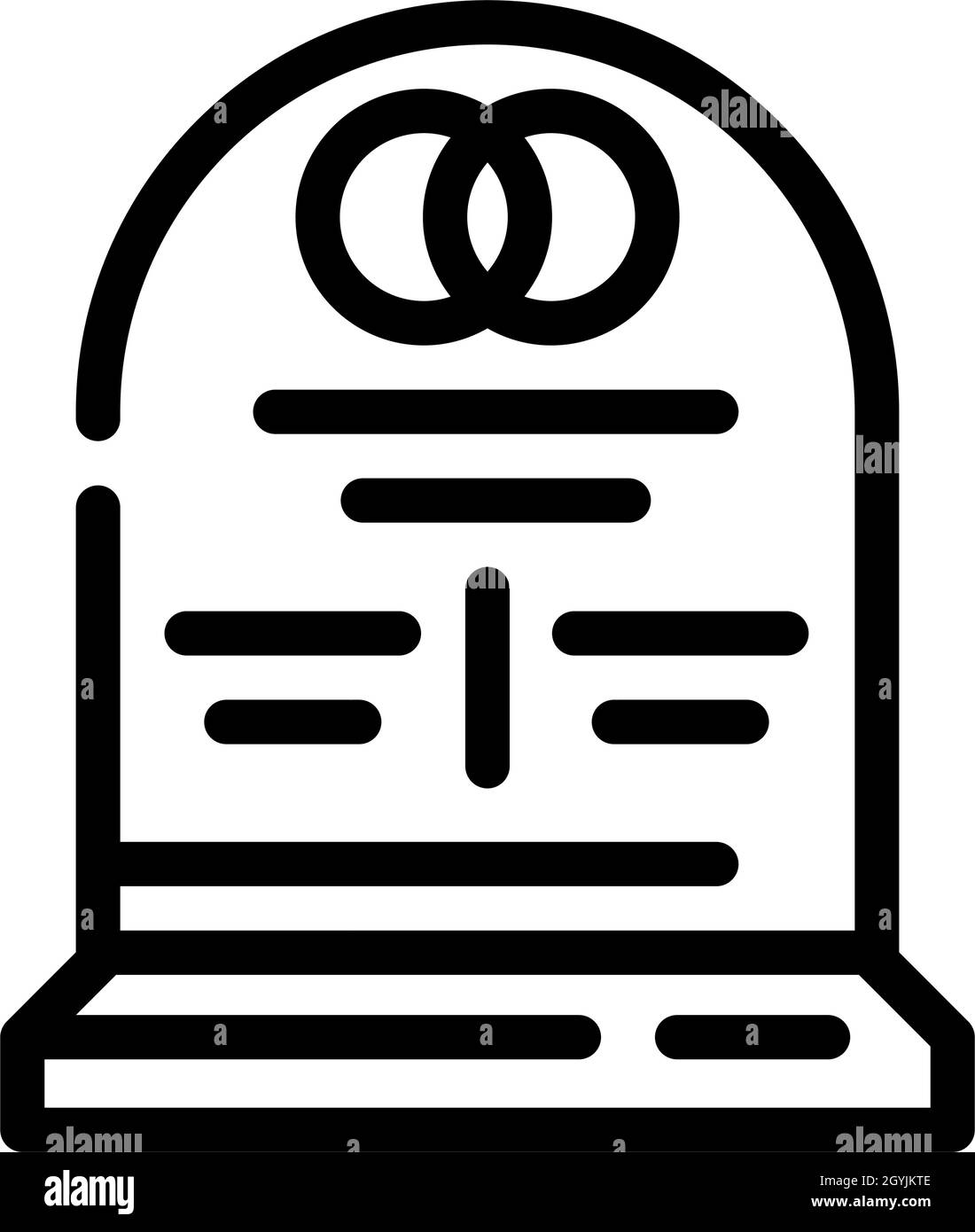 marriage dead line icon vector illustration Stock Vector Image & Art ...