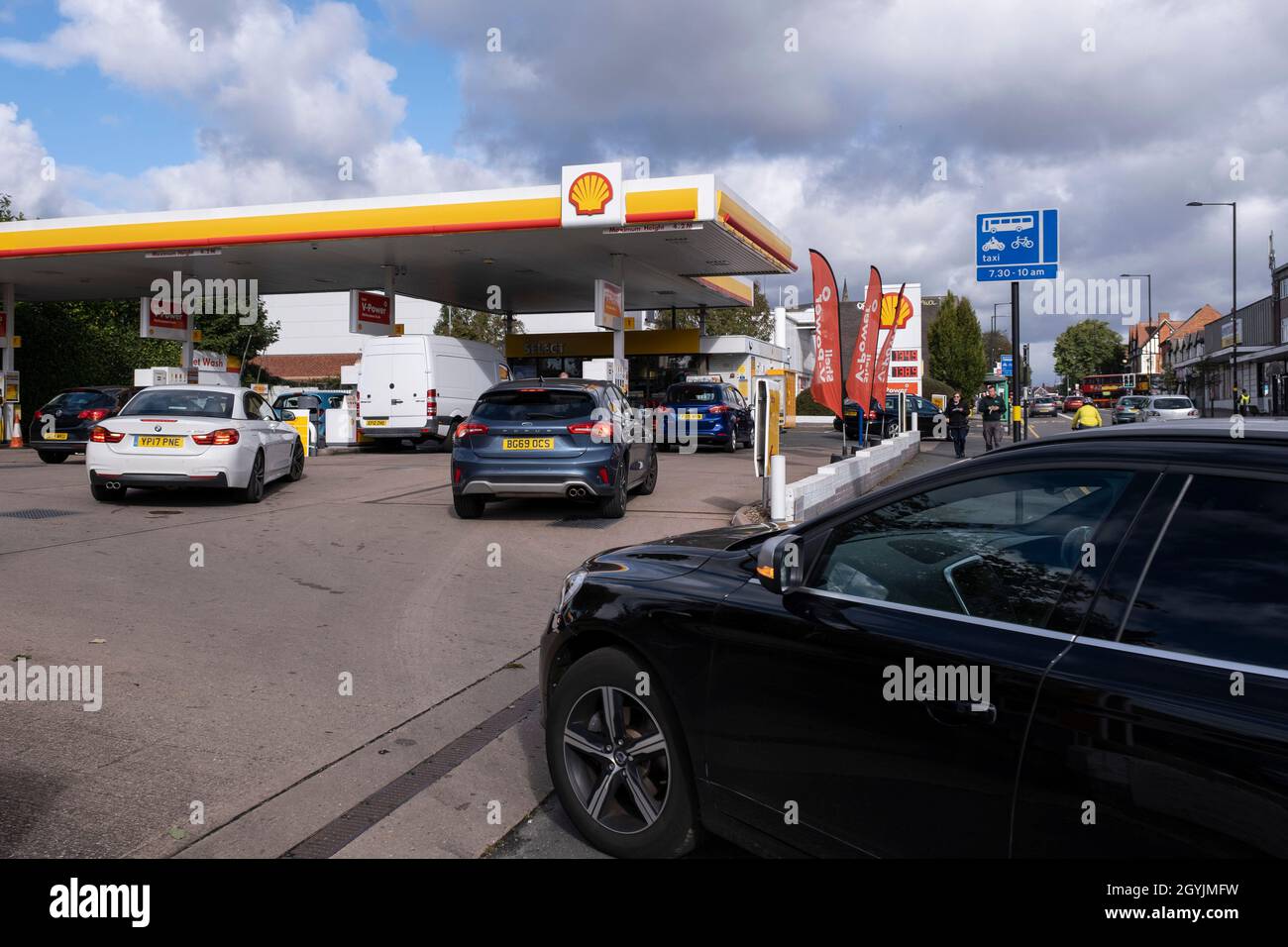As the fuel crisis in the UK continues, this Shell petrol station is