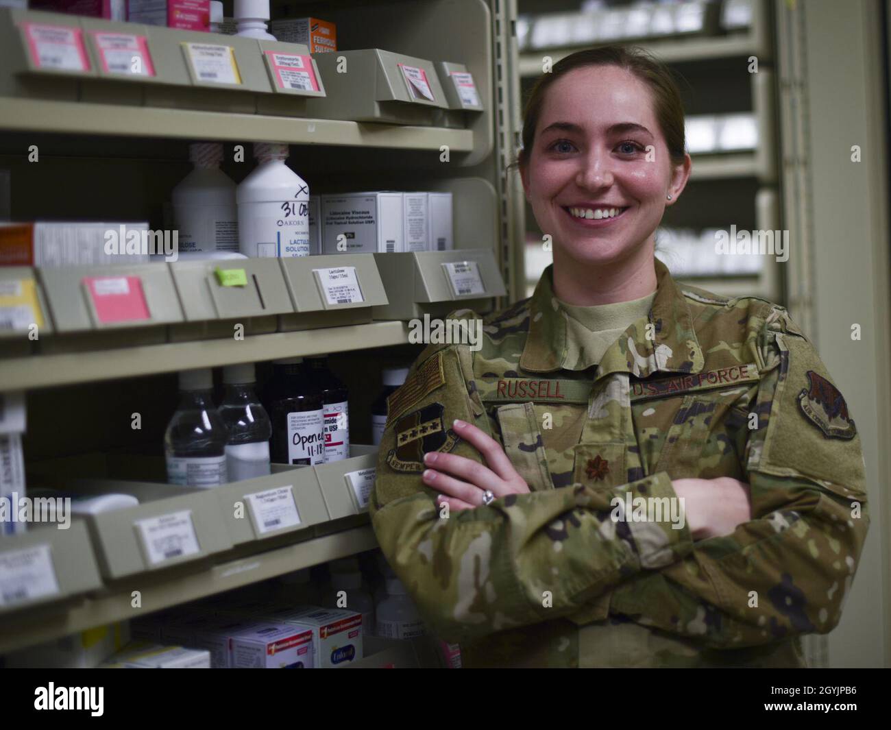 Maj. Andrea Russell, 9th Medical Support Squadron pharmacy element