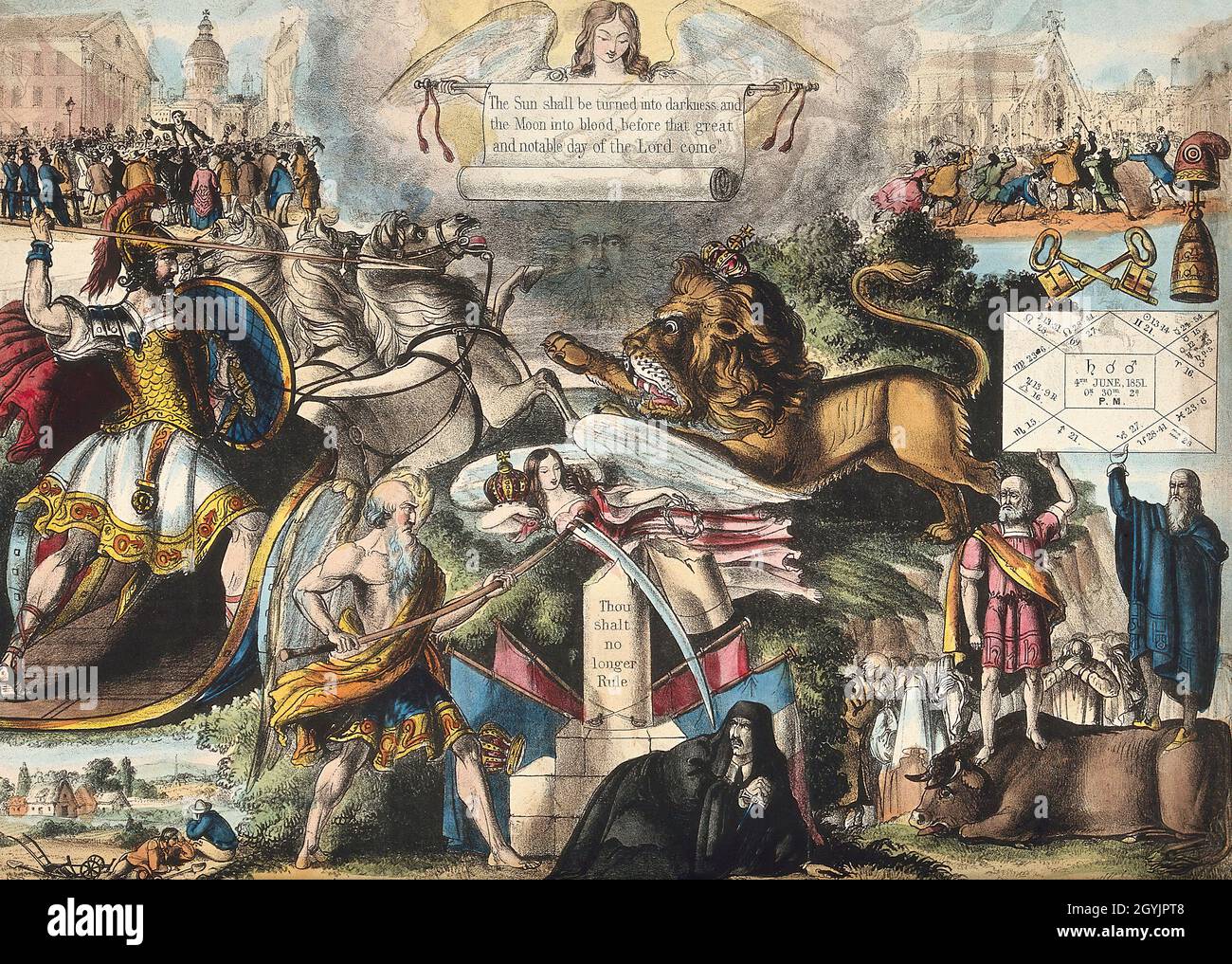 Apocalyptic future visions, United Kingdom, 19th century Stock Photo