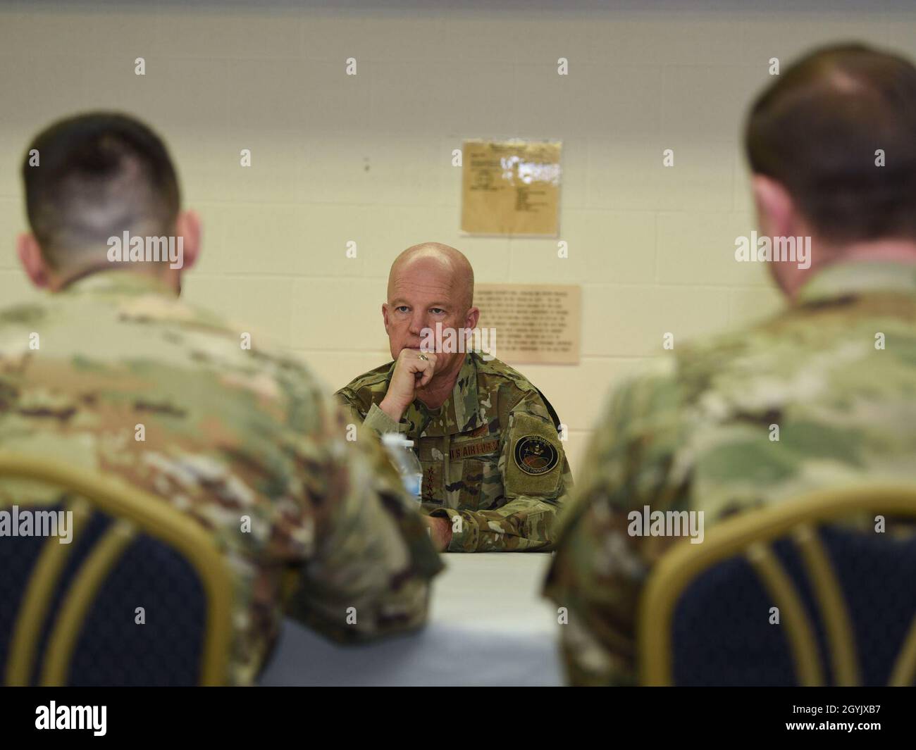 General John Raymond, U.S. Space Force chief of space operations, sits down for a conference