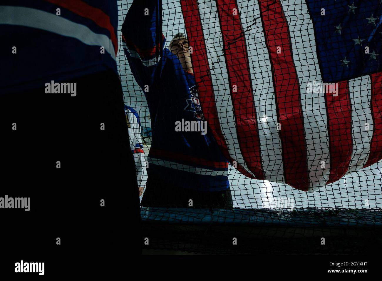  Galaxy S9+ USA American Flag Vintage Hockey Goalie