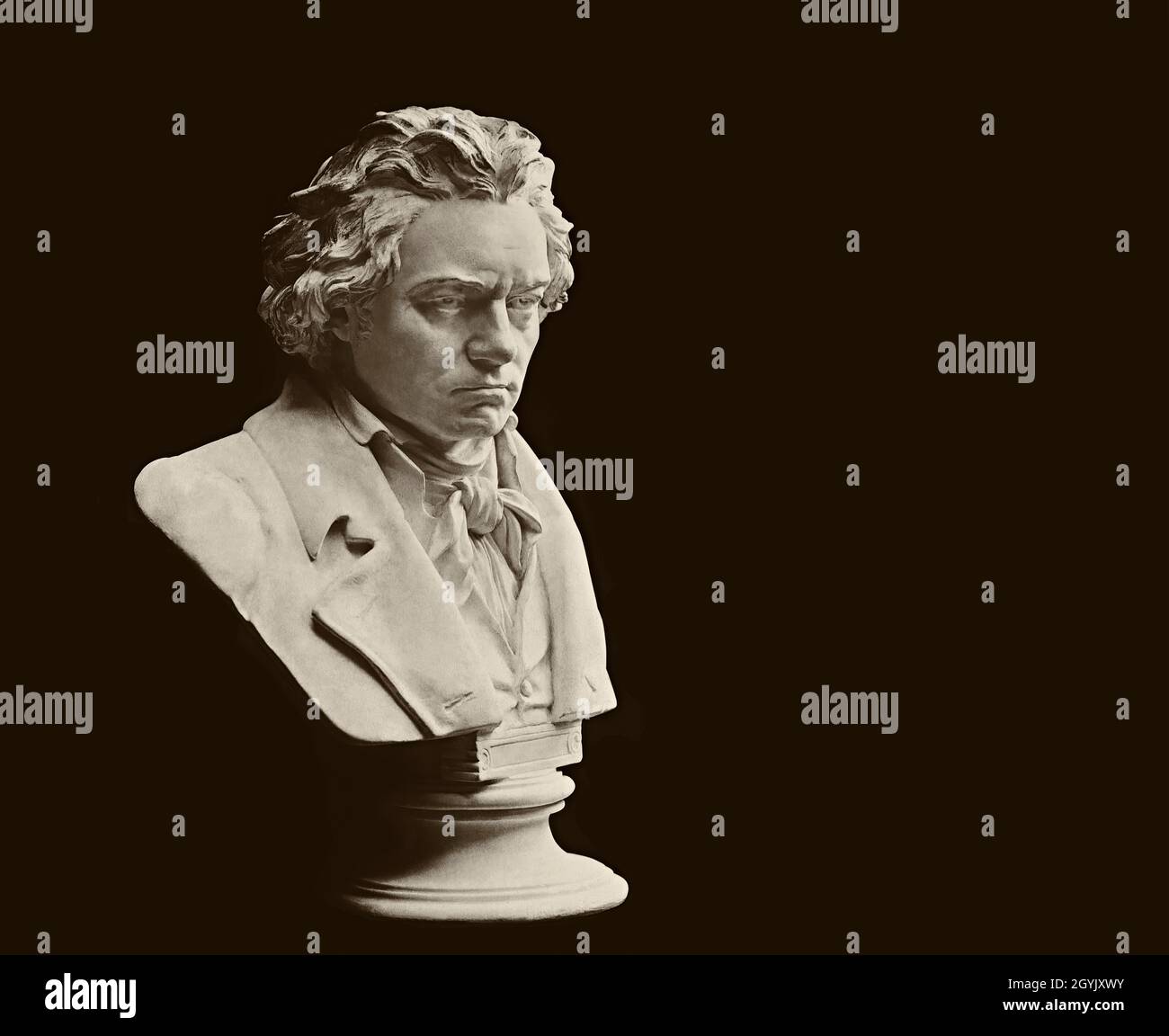 Bust statue of Ludwig van Beethoven, 1770 -1827, German composer Stock Photo