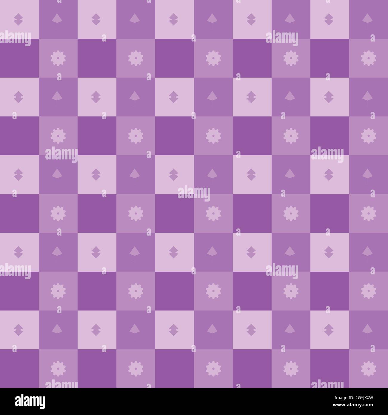 Plaid fabric violet color tartan textile gingham kids checkerboard abstract background wallpaper template pattern seamless vector illustration EPS Stock Vector