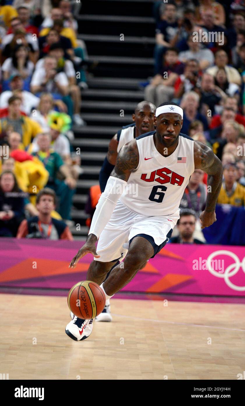 Lebron James Team USA 2012 London Olympics White Nike Authentic