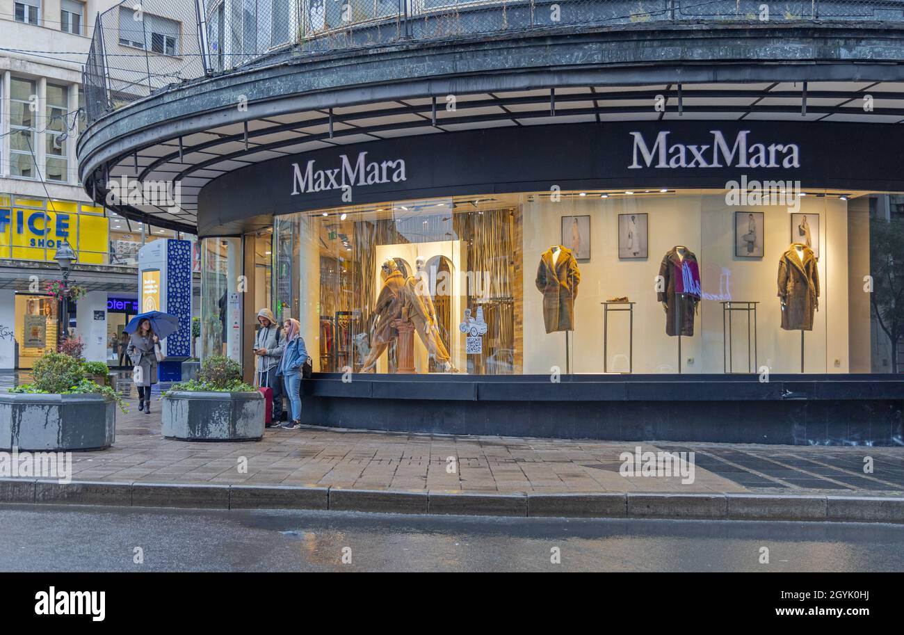 Belgrade, Serbia - September 30, 2021: Fashion Boutique Max Mara Flagship  Store in Belgrade Stock Photo - Alamy