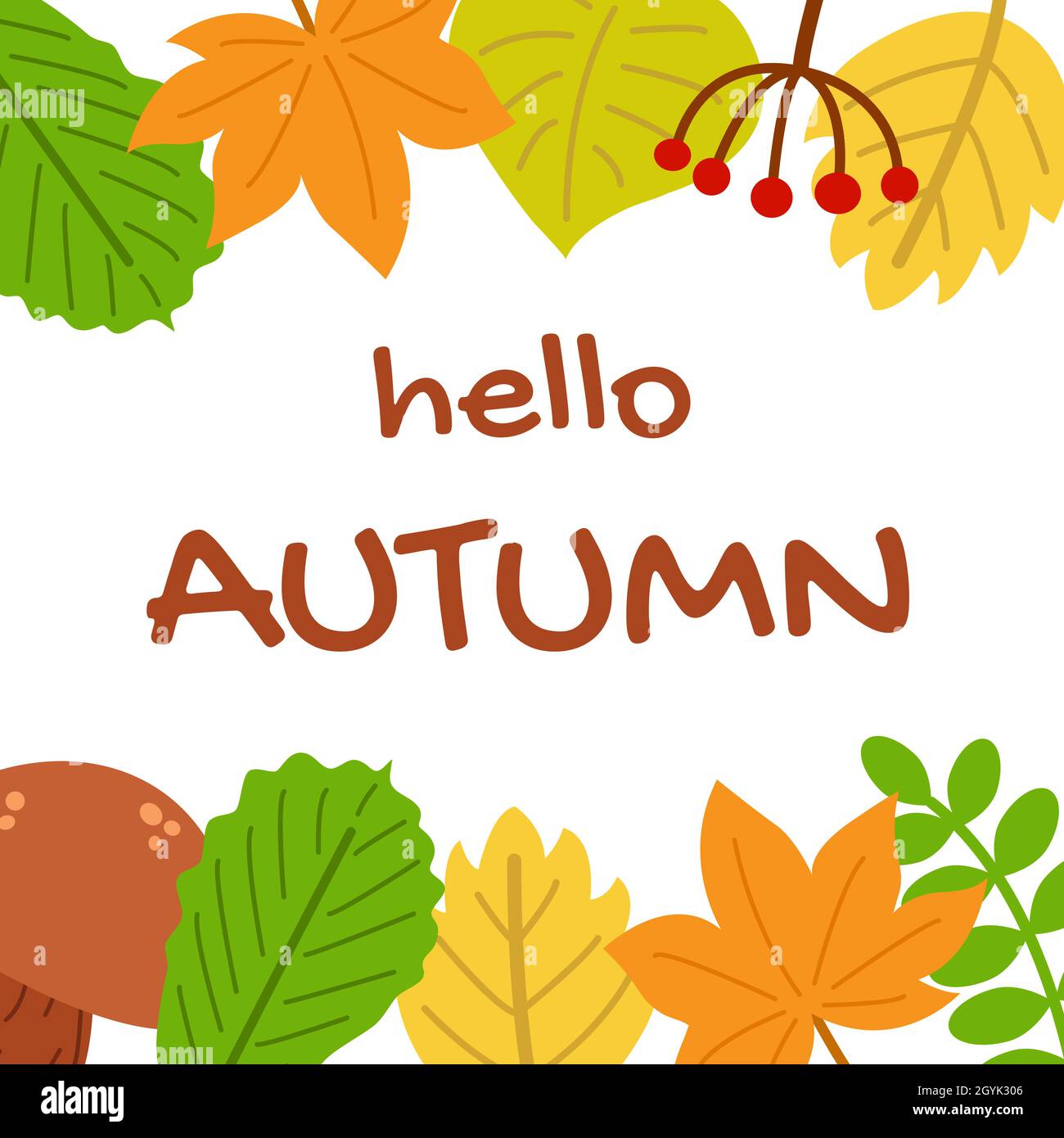 Cartoon red maple leaf Stock Vector Images - Alamy