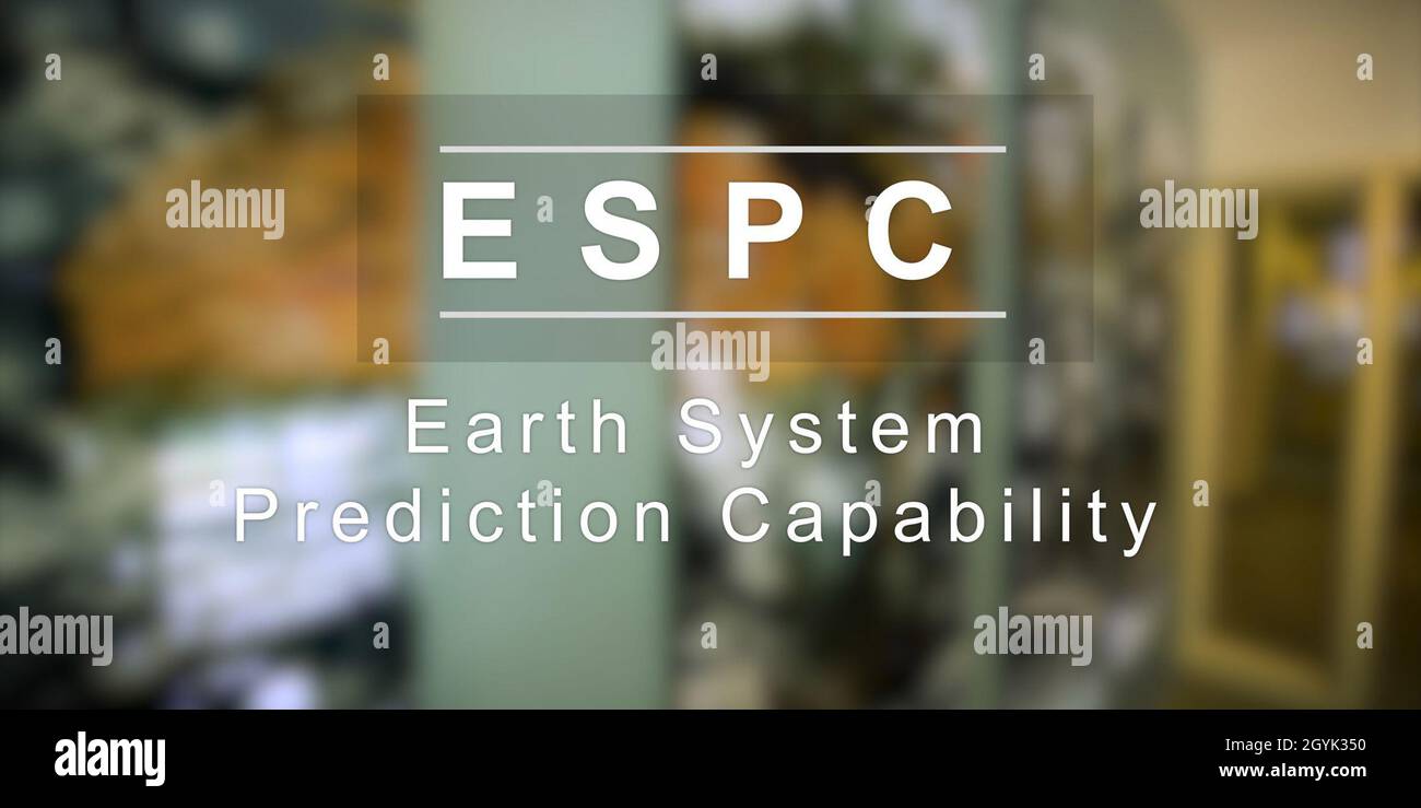 The various model components that make up the Earth System Prediction Capability (ESPC): The NAVy Global Environmental Model (NAVGEM) for the atmosphere, the HYbrid Coordinate Ocean Model (HYCOM) for the ocean, the Community Ice CodE (CICE) for the cryosphere, and WAVEWATCH III® (WW3) for waves. The individual models exchange information with each other via a coupling layer using tools from the Earth System Modeling Framework (ESMF) and the National Unified Operational Prediction Capability (NUOPC). Stock Photo